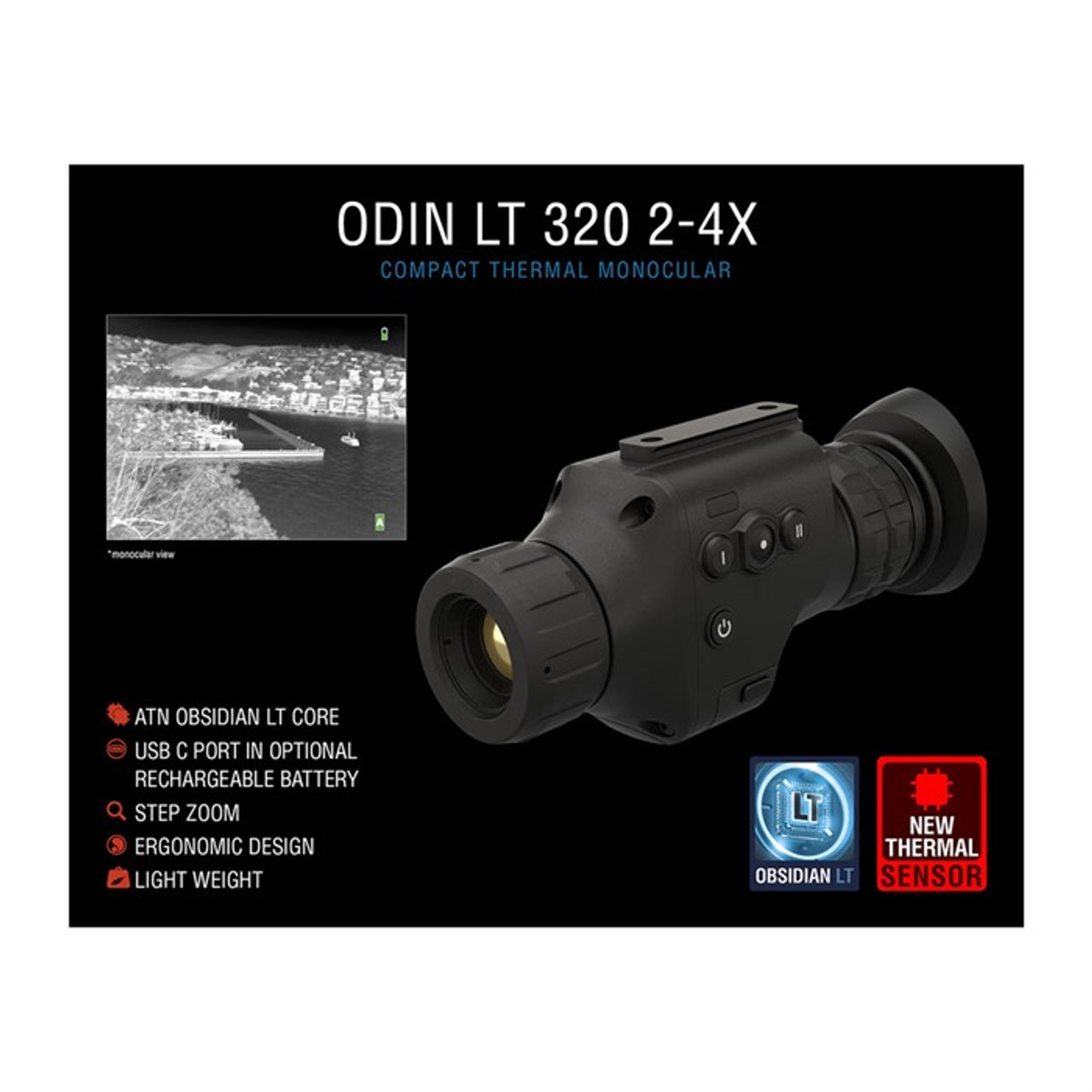 ATN TIMNODN319X - Odin Lt 320 2-4x Compact Thermal Viewer