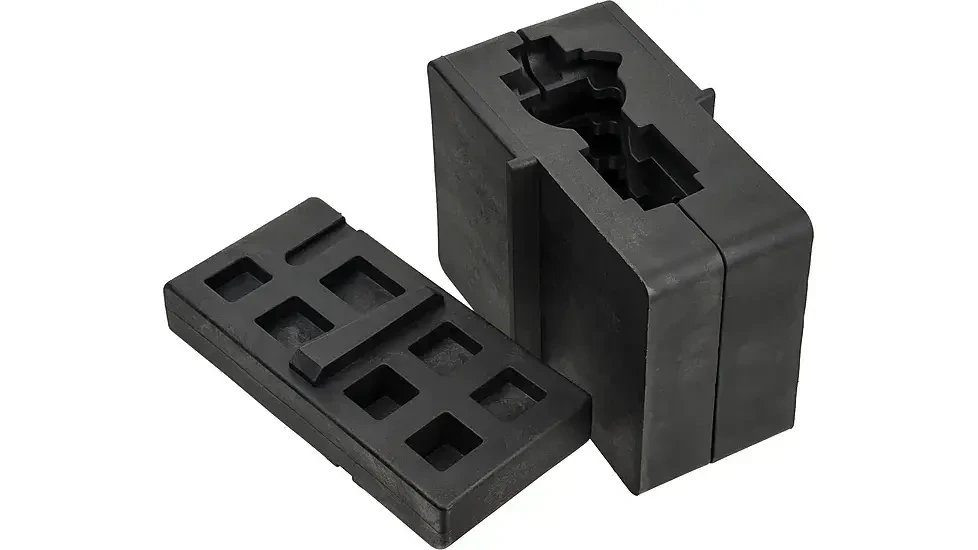 ABC SportZ 223/5.56 Rifle Upper & Lower Vise Block Combo, durable black vise block set for firearm maintenance and assembly.