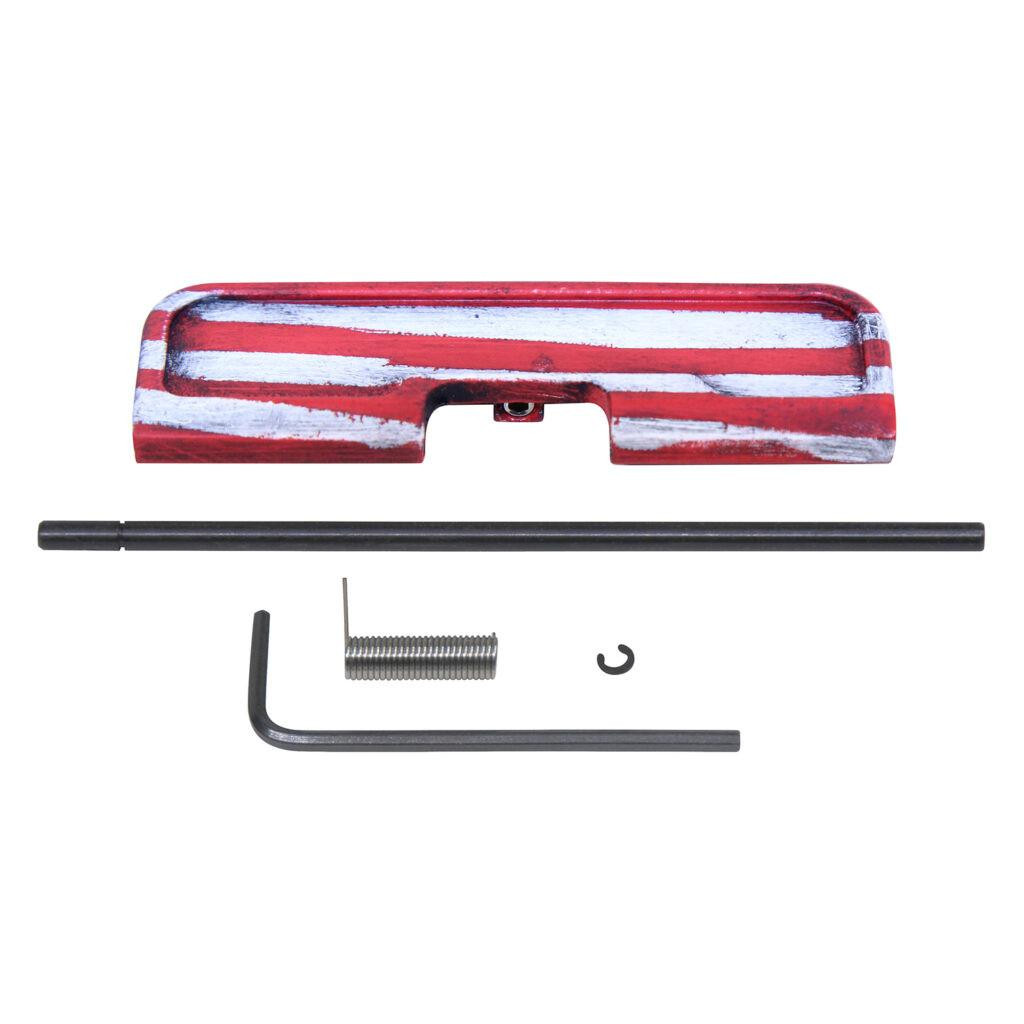 223GATE-G3-USA Guntec USA AR-15 Limited Edition Ejection Port Dust Cover Assembly (Gen 3) (Cerakote Battleworn Finish) 223GATE-G3-USA