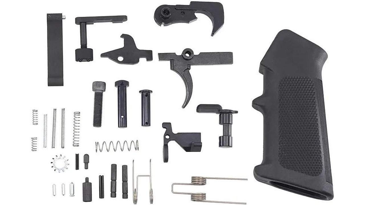 JE Machine Tech JE Machine TS-LPKAR15-RSS AR-15 Lower Parts Kit w/ Regular Safety Selector 
