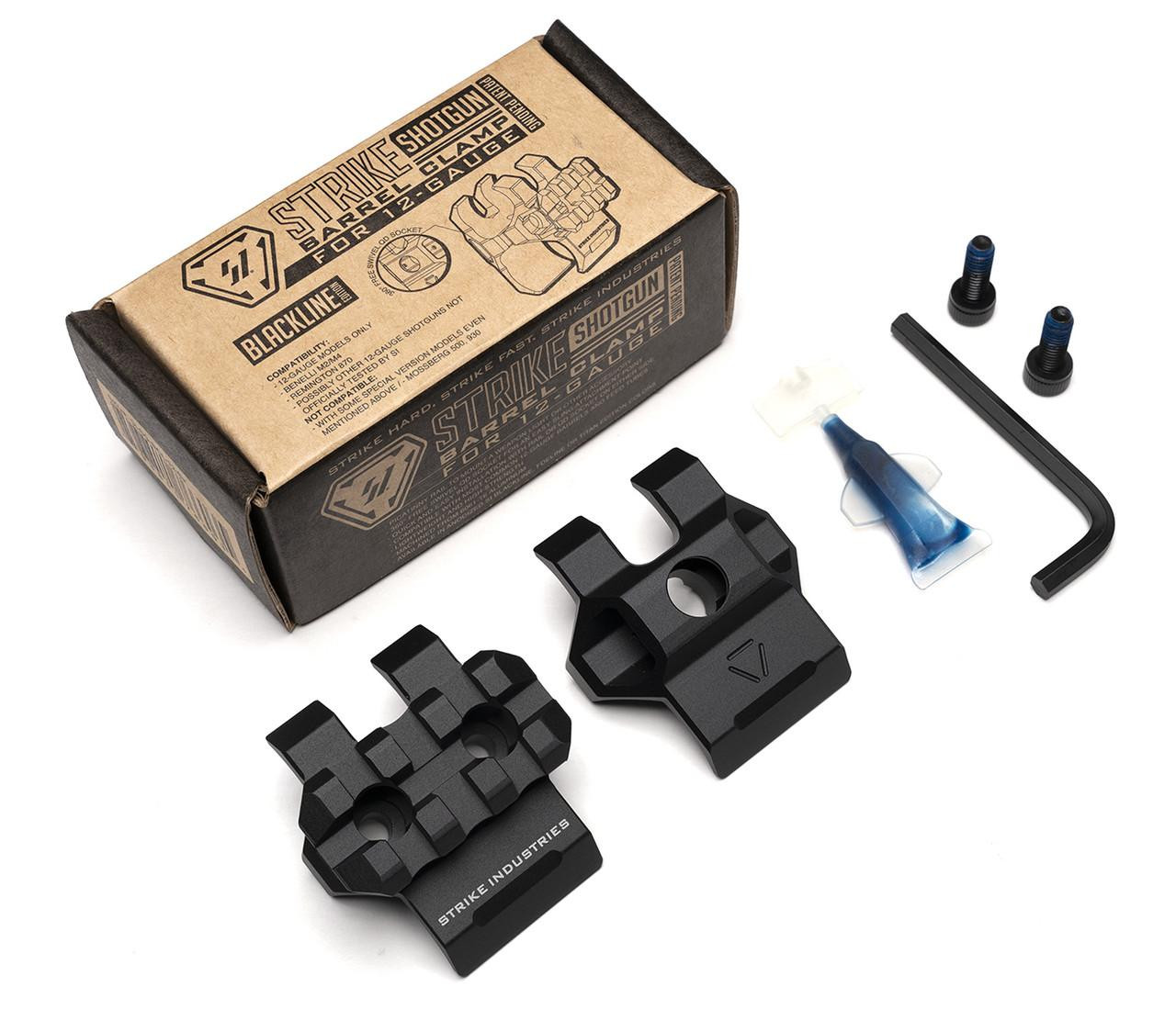Strike Industries SI-SG-BCL-12-FDE Strike Industries SI-SG-BCL-12 Shotgun Barrel Clamp for 12-Gauge in Black SI-SG-BCL-12