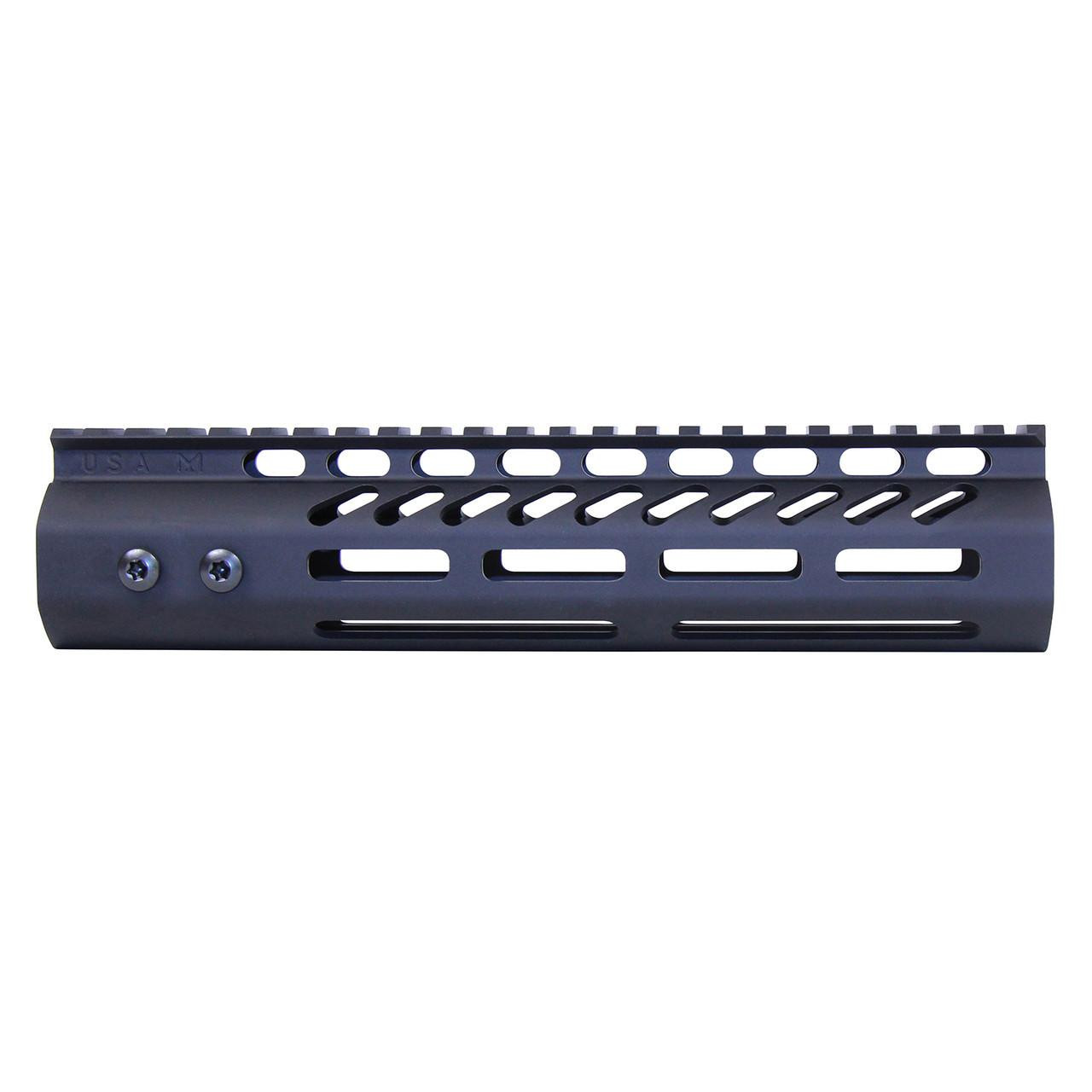 Guntec USA 9" Ultra Lightweight Thin M-LOK System Free Floating Handguard With Monolithic Top Rail (.308 Cal) (Anodized Black) 