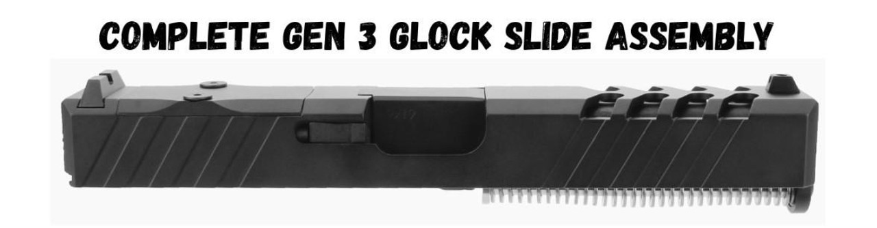 TacFire Tacfire USA Made Glock Assembled Slide Kit with Sights for G17, 19, 22, 23, 26 