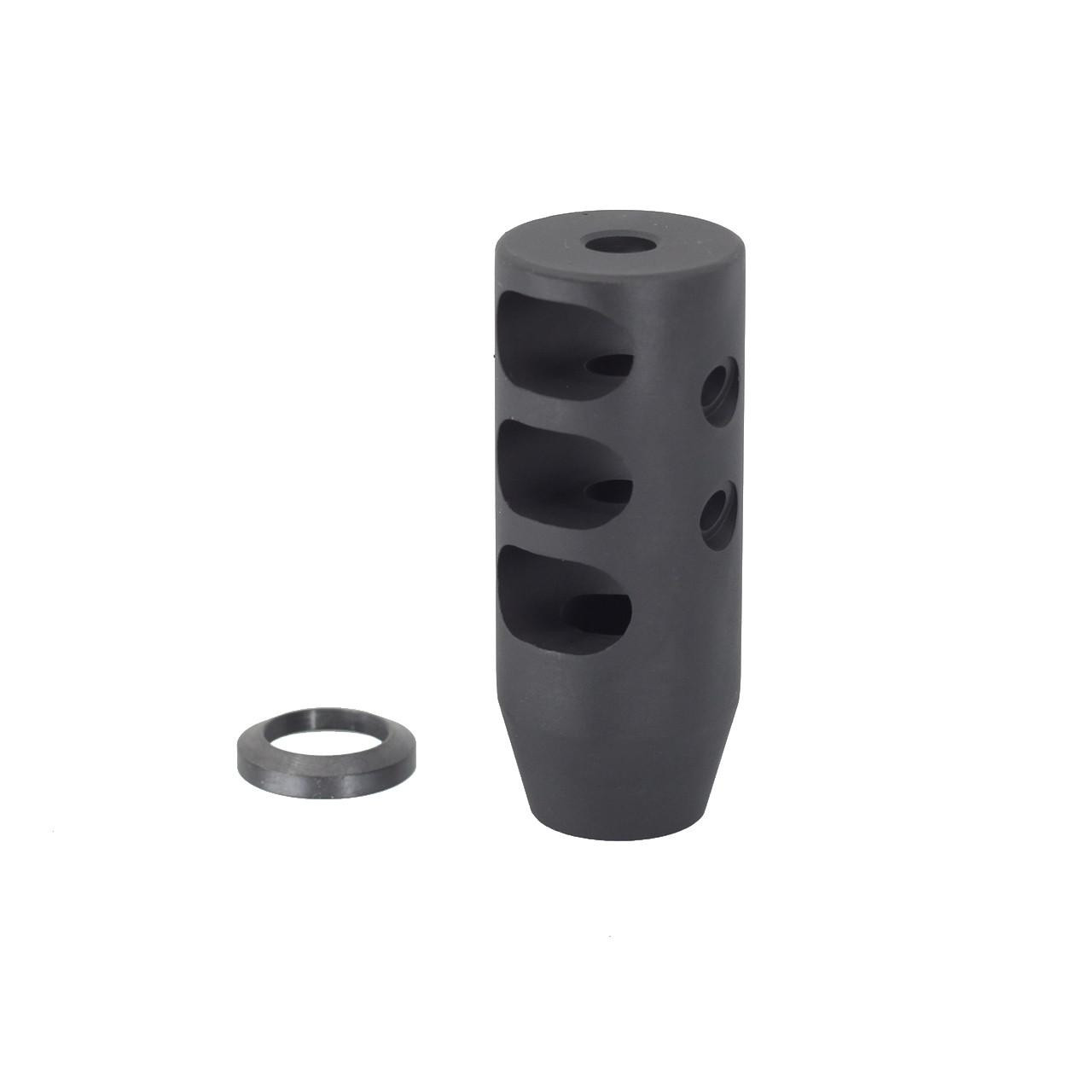 JE Machine Tech PS-MZ4GR JE Machine Tech PS-MZ4GR 223/5.56 Rifle Short 3 Baffle 2 Port Muzzle Brake PS-MZ4GR