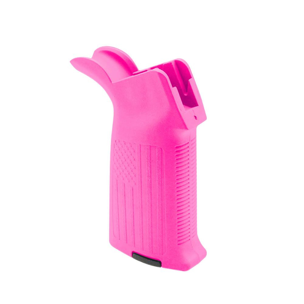 Tiger Rock Inc A2FLAG-PNK Tiger Rock Inc. A2FLAG-PNK AR-15/10 A2 Style Pistol Grip with USA FLAG PATTERN- Cerakote Pink A2FLAG-PNK