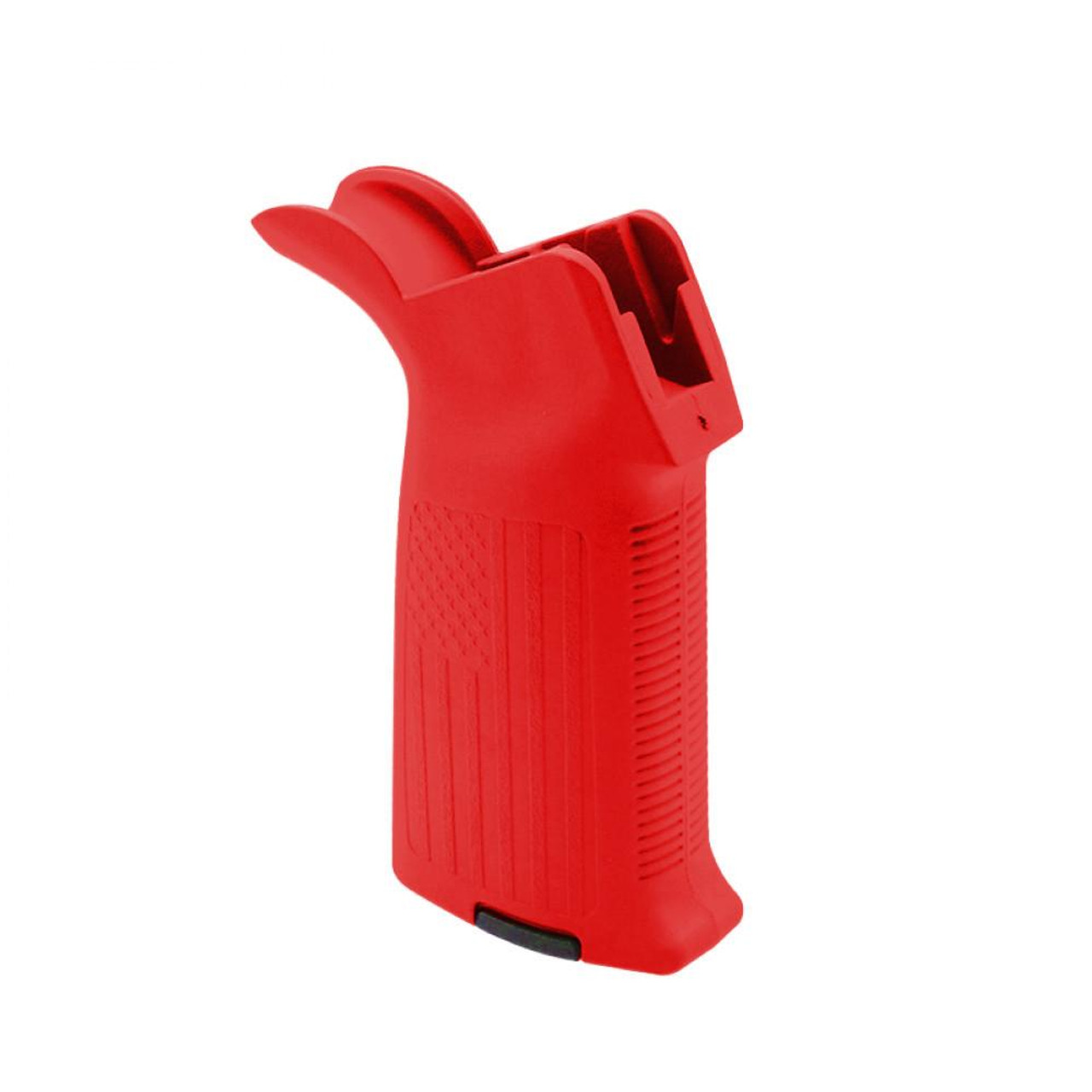  Tiger Rock Inc. A2FLAG-RED AR-15/10 A2 Style Pistol Grip with USA FLAG PATTERN- Cerakote Red 