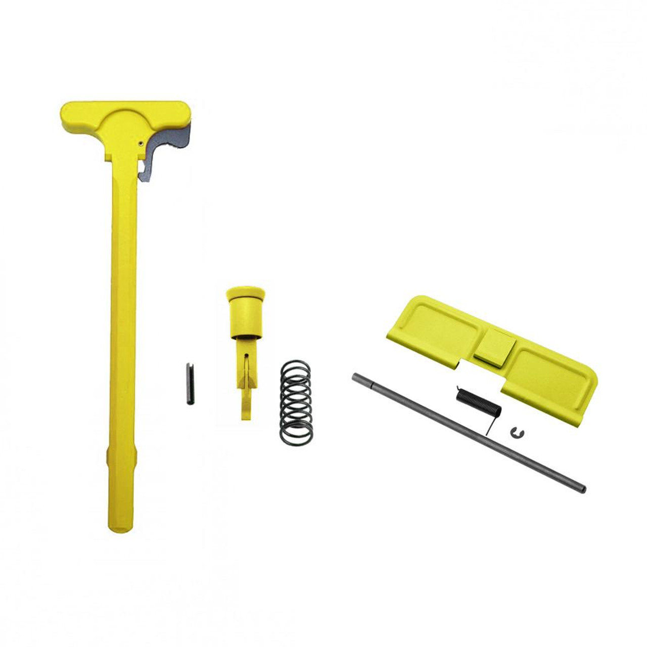  Tiger Rock Inc. ACD-LEM 223/5.56 Rifle Charging Handle Forward Assist and Ejection Cover Door Cerakote Lemon Zest 