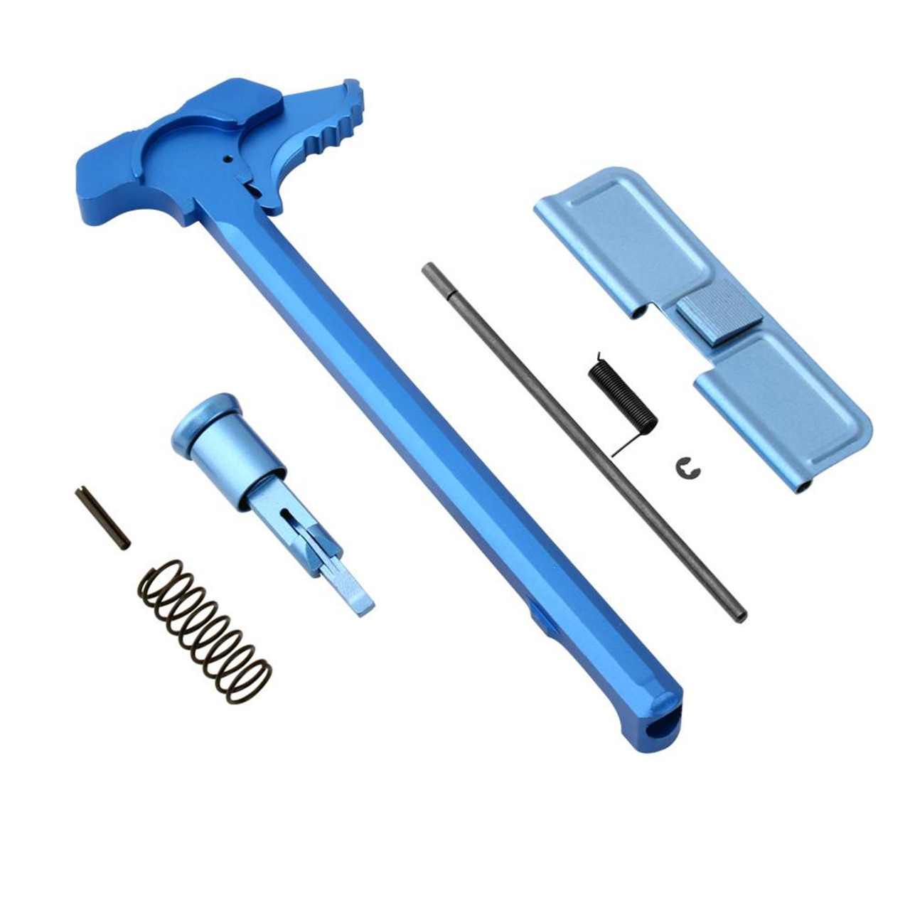 Tiger Rock Inc. ARCHDC-BL 223/5.56 Rifle Extended Latch Charging Handle Forward Assist and Ejection Cover Door - Blue 