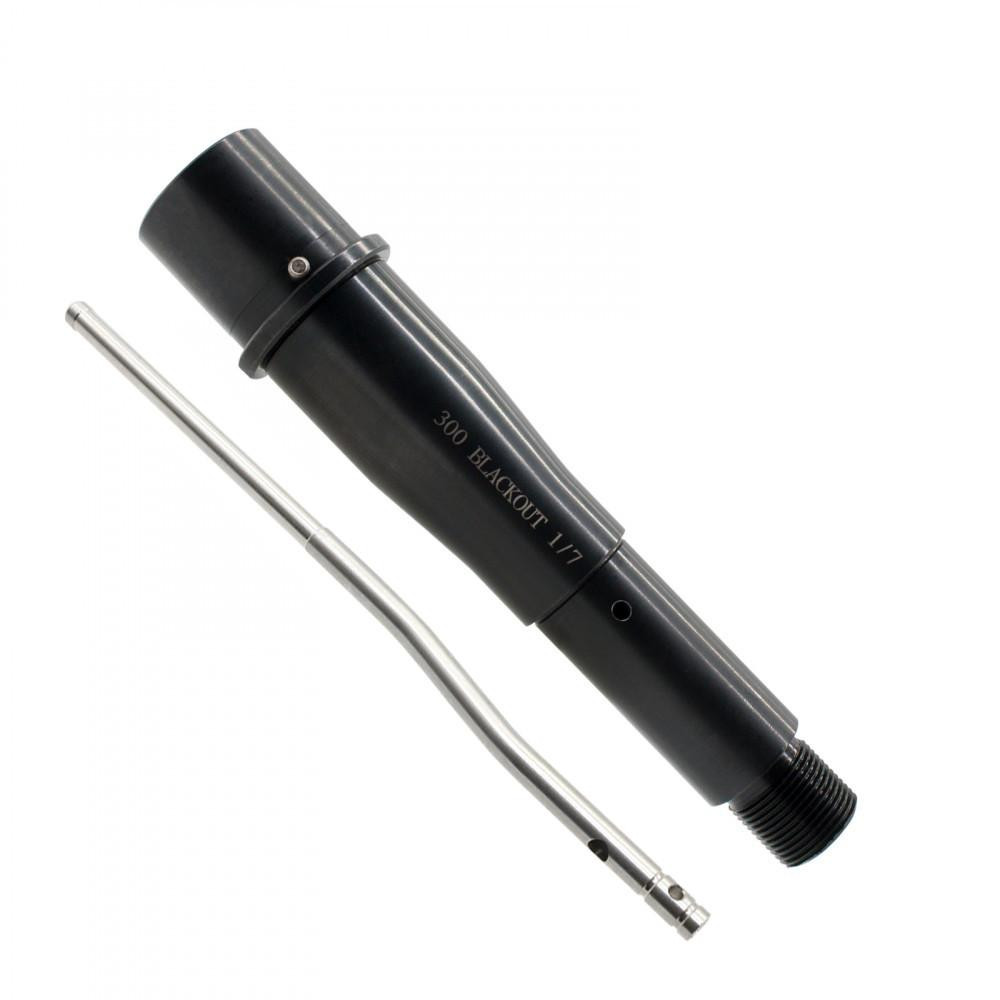 Tiger Rock Inc BR300-MICRO+GT-MICRO Tiger Rock Inc. BR300-MICRO+GT-MICRO 300 Black AAC 5'' Pistol Length Barrel 1:7 Twist Nitride and Micro Gas Tube (Made in USA) BR300-MICRO+GT-MICRO
