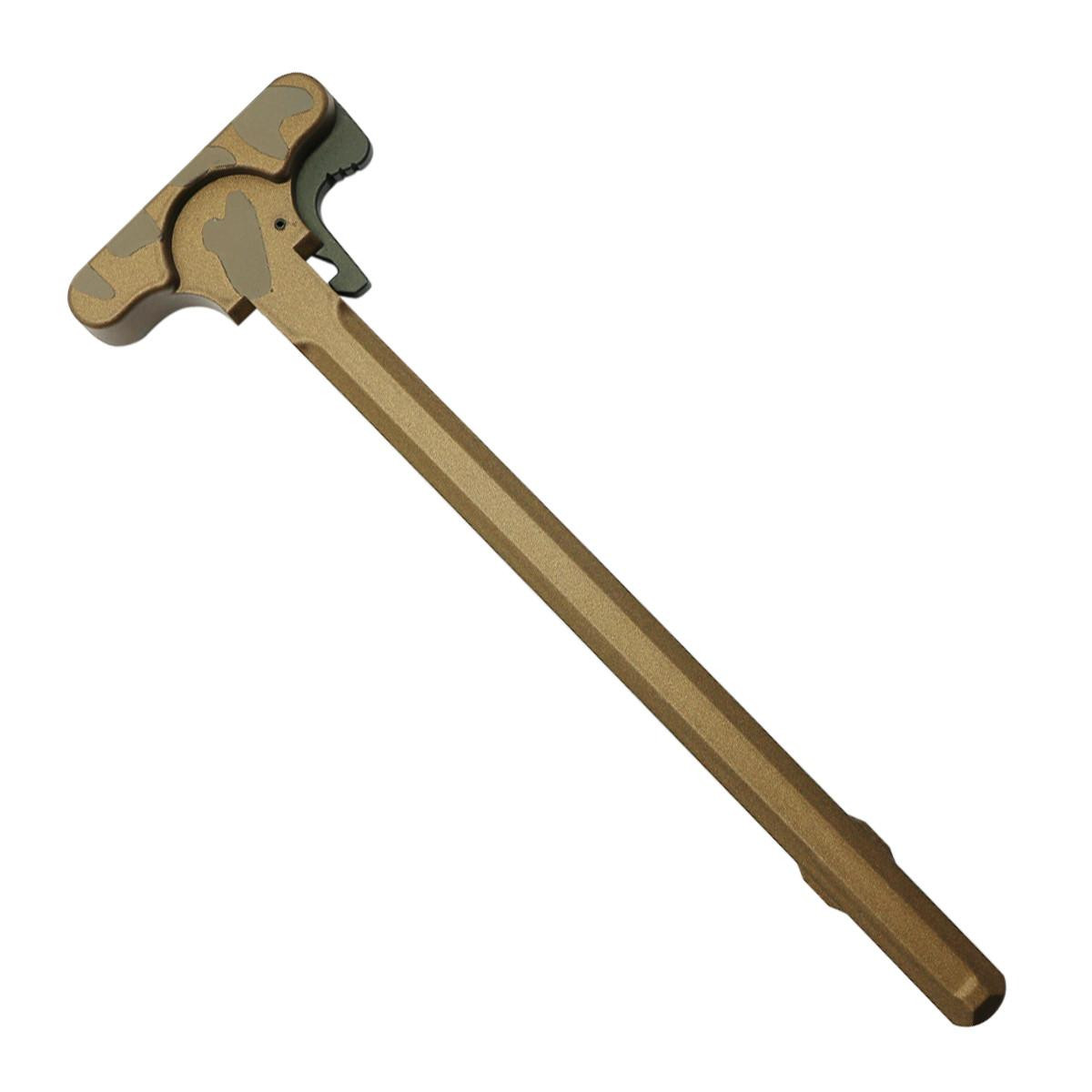 Tiger Rock Inc CH223-BBR-CAM Tiger Rock Inc. CH223-BBR-CAM CERAKOTE CAMO| 223/5.56 Rifle Tactical Charging Handle| Flat Dark Earth and Burnt Bronze CH223-BBR-CAM