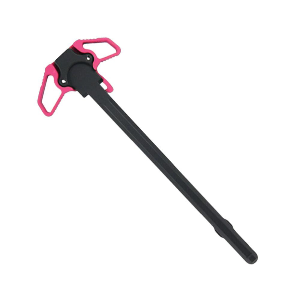 Tiger Rock Inc CH-AMBI-308-PNK Tiger Rock Inc. CH-AMBI-308-PNK AR-10 / LR-308 DUAL AMBIDEXTROUS CHARGING HANDLE - CERAKOTE PINK CH-AMBI-308-PNK