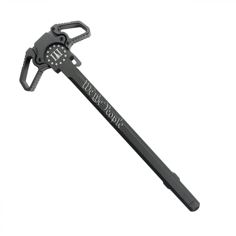  Tiger Rock Inc. CH-AMBI-ST-U2 AR-15 Ambidextrous Charging Handle Engraving WE THE PEOPLE 