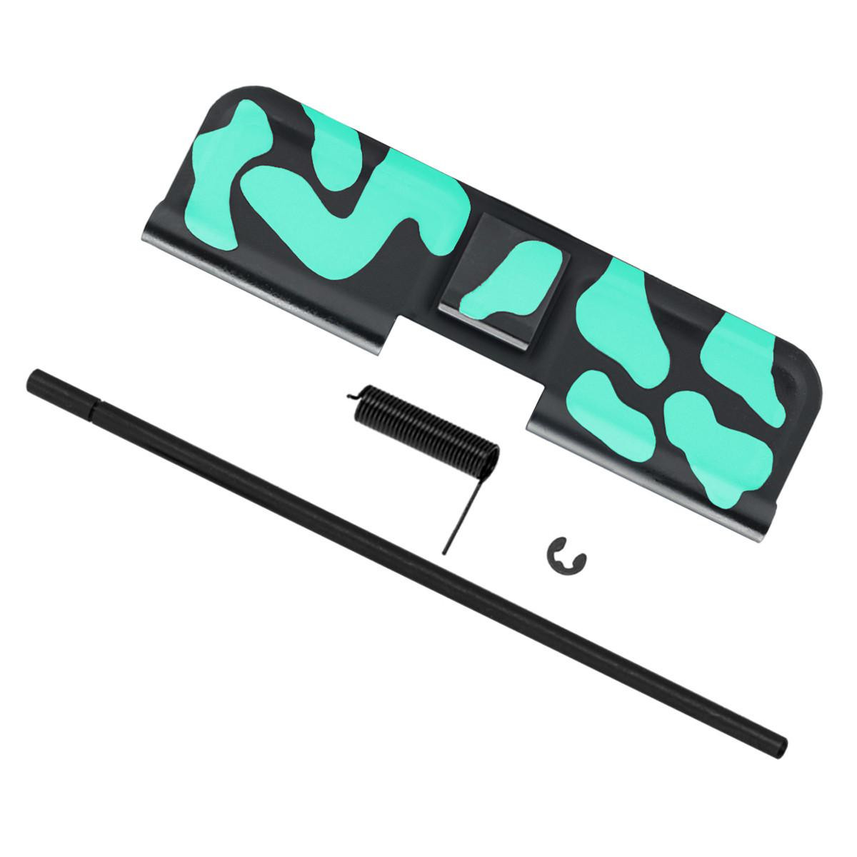 Tiger Rock Inc. DC223-RGB-CAM CERAKOTE CAMO| AR-15 Ejection Port Cover | Dust Cover Assembly| Black and Robins Egg 