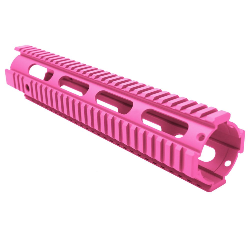 Tiger Rock Inc FAR12-CPNK Tiger Rock Inc. FAR12-CPNK AR-15 12" Rifle Full Length Free Float Handguard Cerakote - Pink FAR12-CPNK