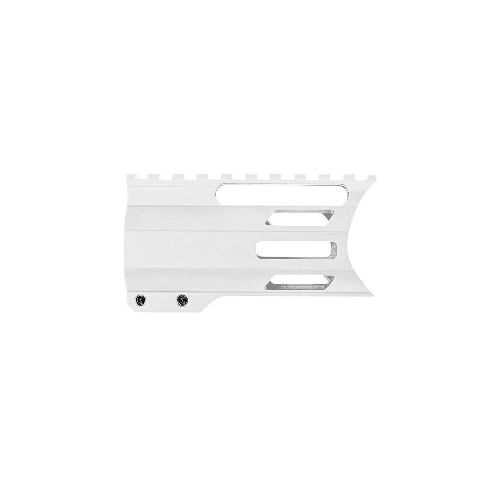 Tiger Rock Inc FML-4C-WHI Tiger Rock Inc. FML-4C-WHI CERAKOTE WHITE| 223/5.56 Rifle 4" Combat M-Lok Handguard "C" Cut FML-4C-WHI