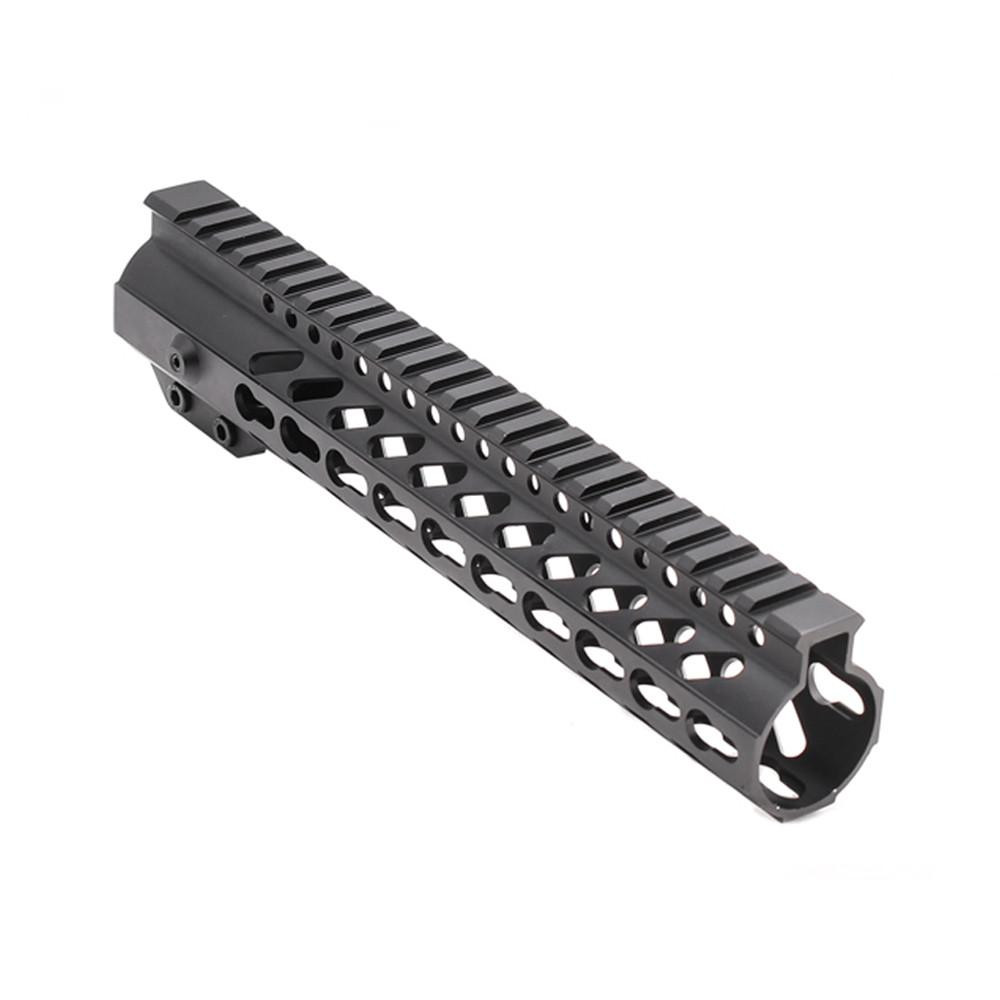  Tiger Rock Inc. FSM10 10" Super Slim Light AR-15 Keymod Free Float Handguard w/Steel Barrel Nut & Top Rail 