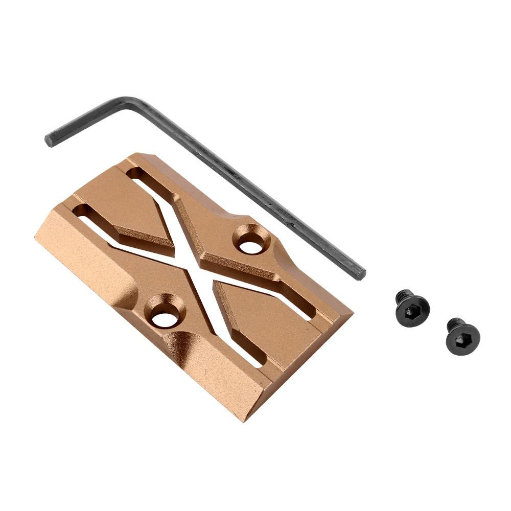 Tiger Rock Inc GCP102-TAN Tiger Rock Inc. GCP102-TAN Glock RMR Cover Plate for Glock 17/19/26 V2 - Tan GCP102-TAN