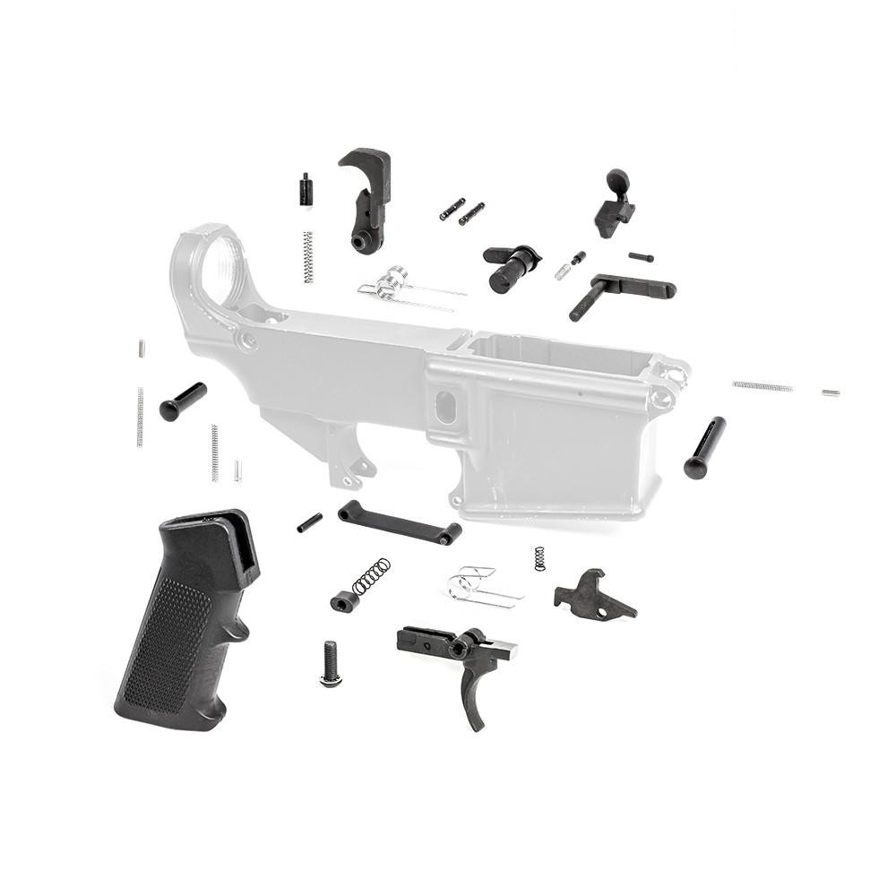 Tiger Rock Inc LPK308-17 Tiger Rock Inc. LPK308-17 AR-10/LR-308 Lower Parts Kit w/ Standard Grip & Trigger Guard LPK308-17