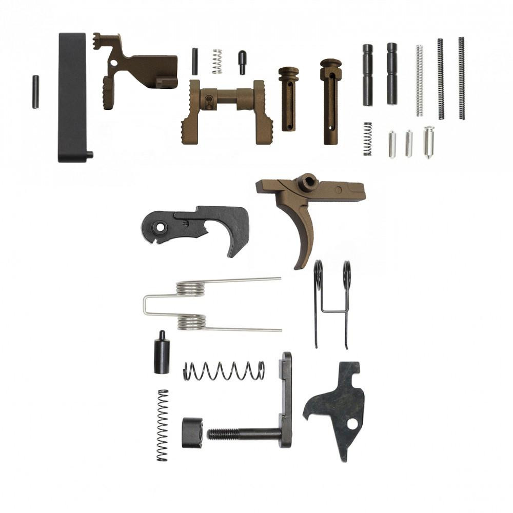 Tiger Rock Inc LPK-BBR-NG Tiger Rock Inc. LPK-BBR-NG CERAKOTE BURNT BRONZE | 223/5.56 Rifle Lower Receiver Parts Kit (Without Grip & Screw) LPK-BBR-NG