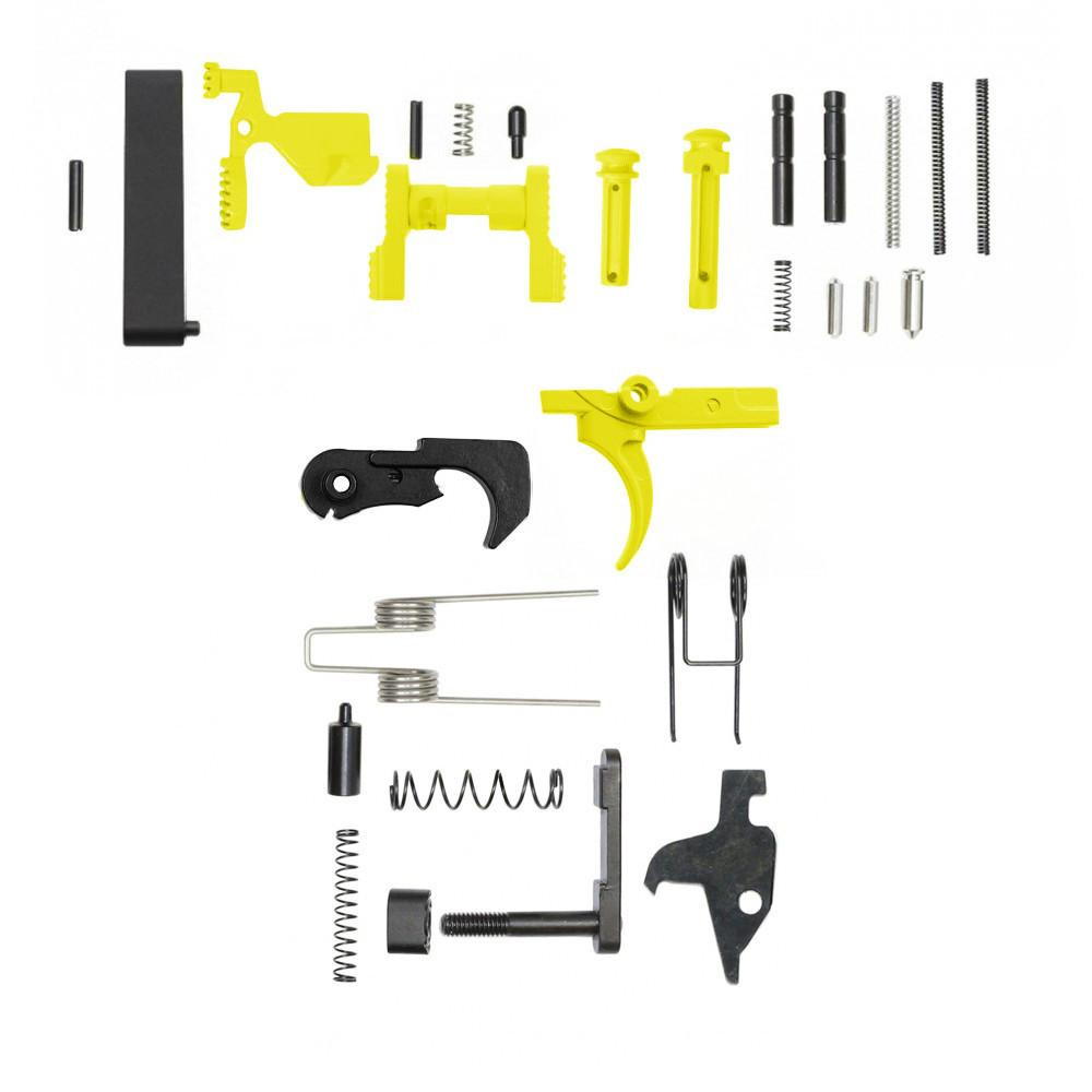  Tiger Rock Inc. LPK-LEM-NG CERAKOTE LEMON ZEST | 223/5.56 Rifle Lower Receiver Parts Kit (Without Grip & Screw) 