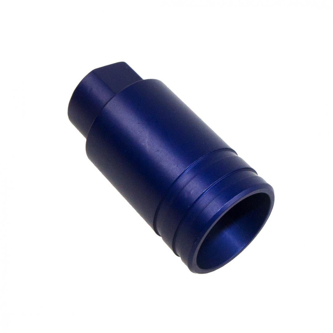 Tiger Rock Inc MB10-DVRT-BL Tiger Rock Inc. MB10-DVRT-BL AR-10/LR-308 Flare Can Recoil Compensator- Aluminum Blue MB10-DVRT-BL