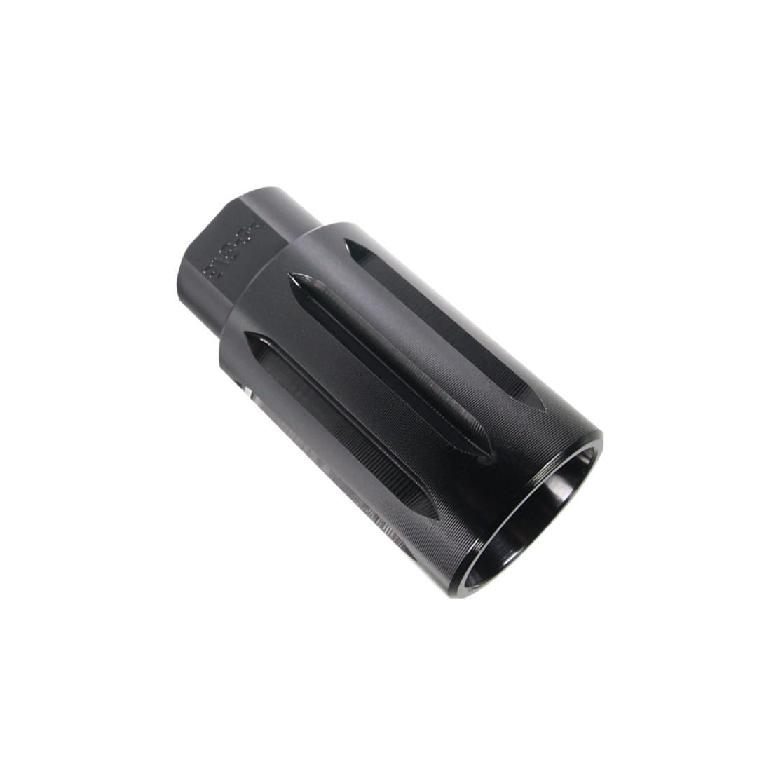 Tiger Rock Inc MB10-DVRT-V2-BLK Tiger Rock Inc. MB10-DVRT-V2-BLK AR-10/LR-308 Flash Can Muzzle Brake - Aluminum MB10-DVRT-V2-BLK