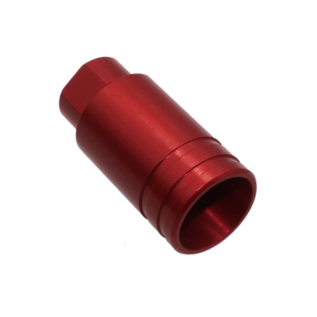 Tiger Rock Inc MB9-DVRT-RD Tiger Rock Inc. MB9-DVRT-RD AR-9/9X19 Flare Can Recoil Compensator- Aluminum Red MB9-DVRT-RD