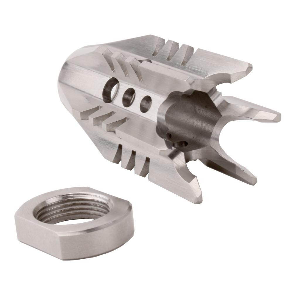 Tiger Rock Inc MBK63S# Tiger Rock Inc. MBK63S# AR-10/LR-308 Rocket Man Flash Hider 5/8x24" Thread Pitch - Stainless MBK63S#
