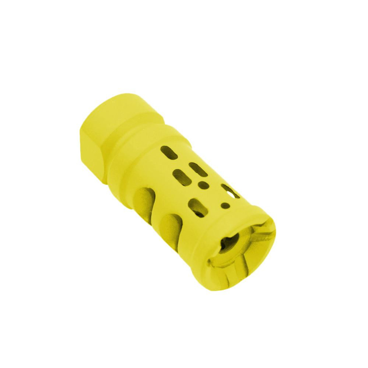  Tiger Rock Inc. MBR04D-LEM AR-15/.223/5.56 Ported Muzzle Brake Compensator ½x28- Cerakote Lemon Zest 