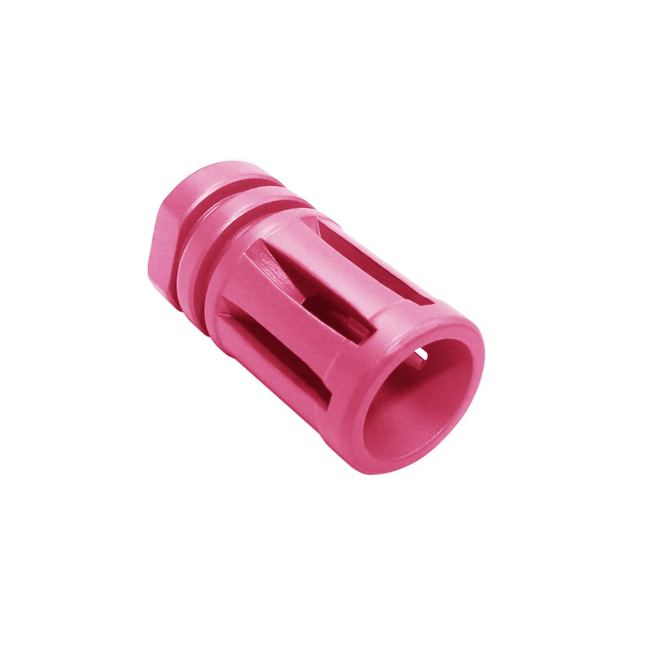 Tiger Rock Inc MBR05-PNK Tiger Rock Inc. MBR05-PNK AR-15/.223/5.56 Birdcage Muzzle Brake for 1/2x28 Pitch  5 Ports  Cerakote Pink MBR05-PNK