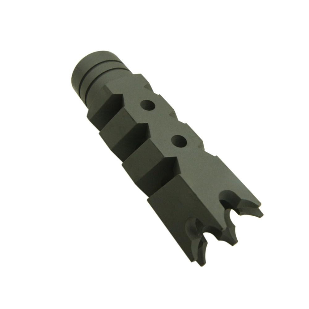 Tiger Rock Inc MBR35-ODG Tiger Rock Inc. MBR35-ODG AR-10/LR-308 Shark Muzzle Brake 5/8x24 Pitch Thread - Cerakote ODG MBR35-ODG