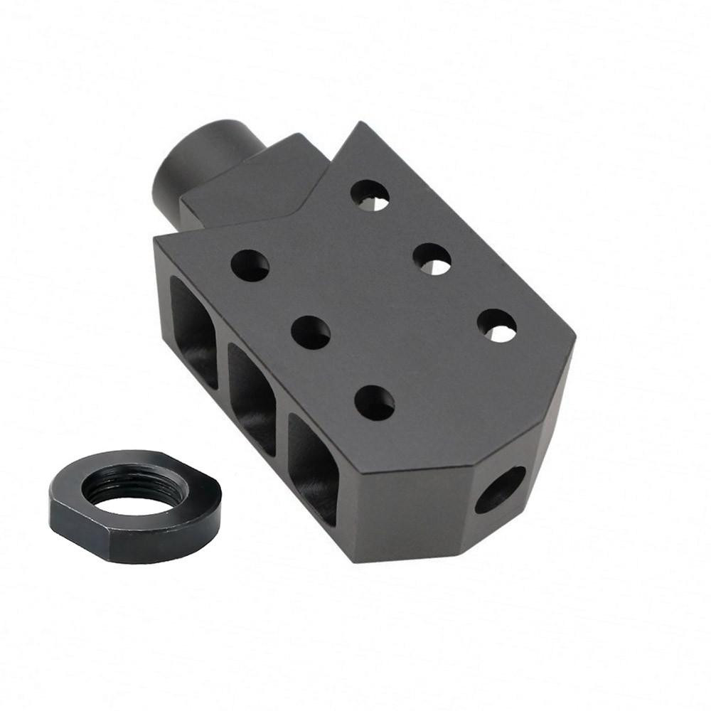 Tiger Rock Inc MBR62+JN2 Tiger Rock Inc. MBR62+JN2 AR-15/.223/5.56 Barrett Style Muzzle Brake with Jam Nut (MADE IN USA) MBR62+JN2