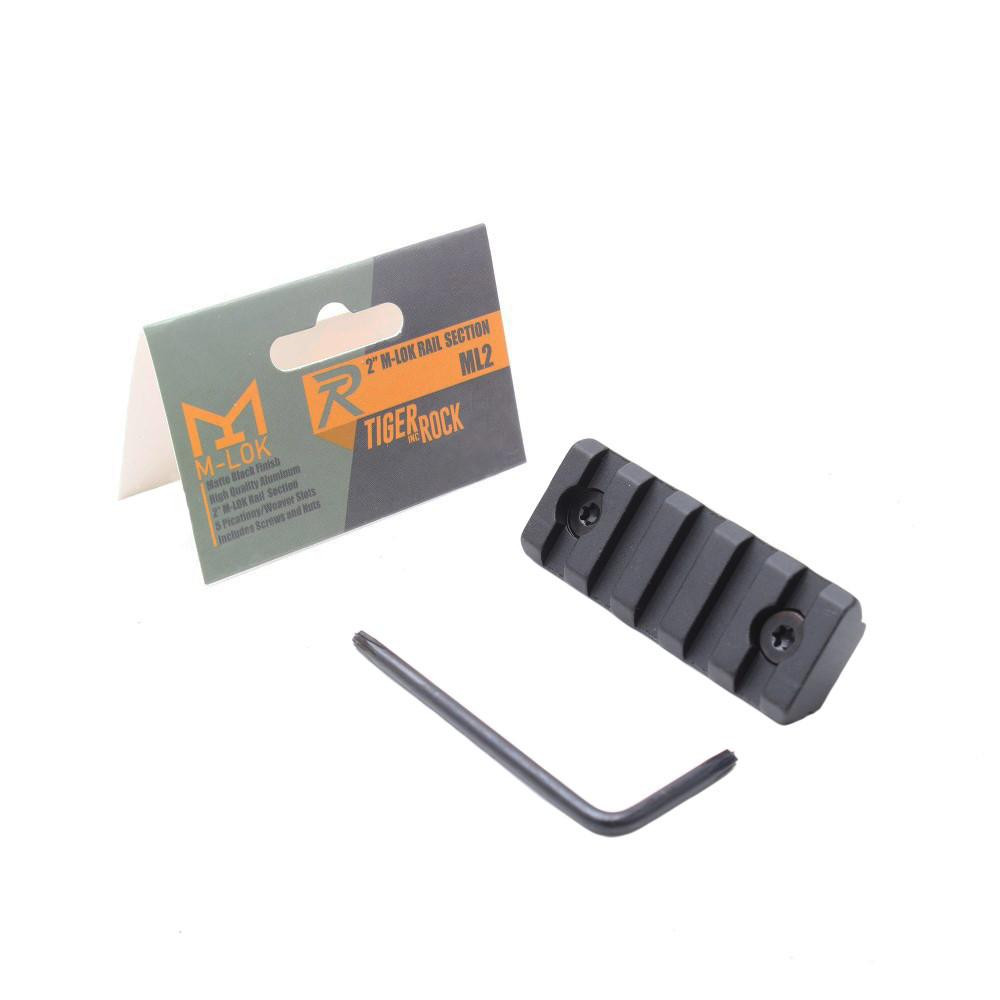 Tiger Rock Inc ML2# Tiger Rock Inc. ML2# 2" M-LOK Rail Section (Package) ML2#
