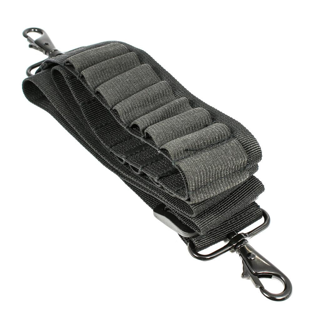 Tiger Rock Inc SH016 Tiger Rock Inc. SH016 16 Round Shotgun Shell Holder Dual Point Sling - Clamp Style Hooks - 50" SH016
