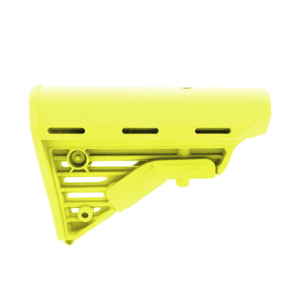Tiger Rock Inc ST002MBH-LEM Tiger Rock Inc. ST002MBH-LEM 223/5.56 Rifle / AR-10 BLACKHAWK KNOXX BUTTSTOCK-MIL-SPEC - Cerakote Lemon Zest ST002MBH-LEM