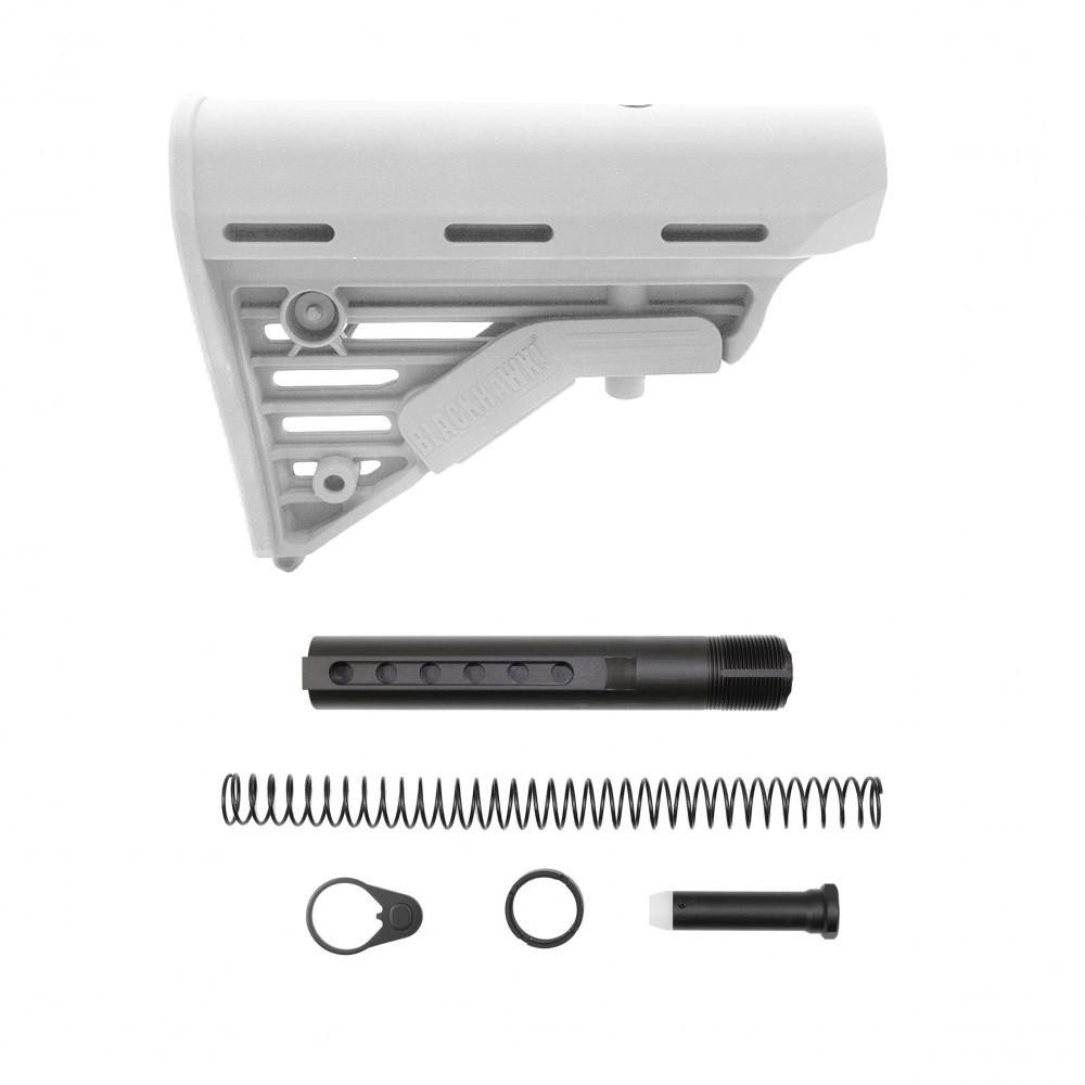 Tiger Rock Inc ST002MBH-WHI+ST007M Tiger Rock Inc. ST002MBH-WHI+ST007M CERAKOTE BRIGHT WHITE | 223/5.56 Rifle Blackhawk Knoxx Buttstock and Complete Buffer Tube Kit | Mil-Spec ST002MBH-WHI+ST007M
