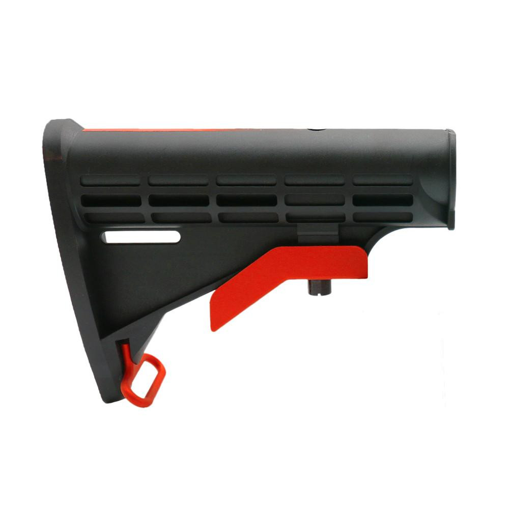 Tiger Rock Inc ST003M-USA-RED-GRADIENT Tiger Rock Inc. ST003M-USA-RED-GRADIENT CERAKOTE GRADIENT RED | AR-15 Collapsible Standard Version Stock Body-Mil Spec- MADE IN USA ST003M-USA-RED-GRADIENT