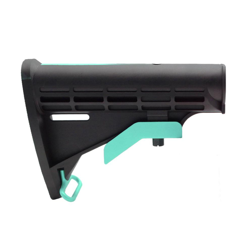 Tiger Rock Inc ST003M-USA-RGB-GRADIENT Tiger Rock Inc. ST003M-USA-RGB-GRADIENT CERAKOTE GRADIENT ROBINS EGG | AR-15 Collapsible Standard Version Stock Body-Mil Spec- MADE IN USA ST003M-USA-RGB-GRADIENT