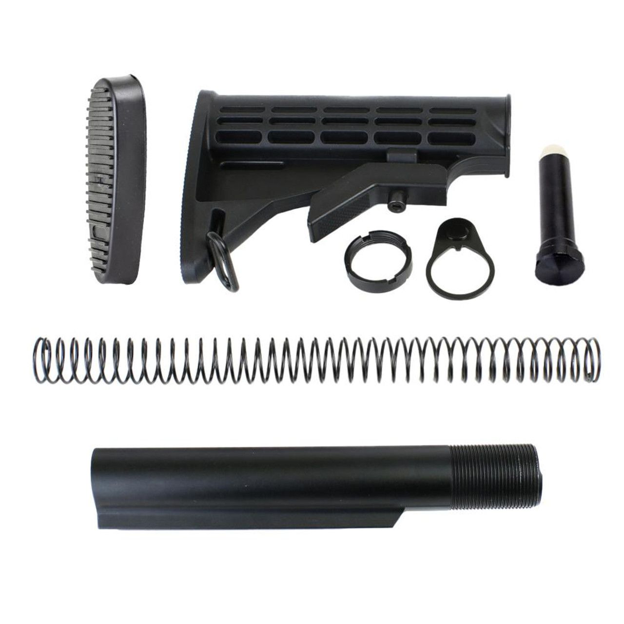  Tiger Rock Inc. ST007+ST003+BT001 223/5.56 Rifle 6 Position Stock Kit With Buttpad Combo- Commercial  (All Sales Are Final. No refunds or Exchanges) 