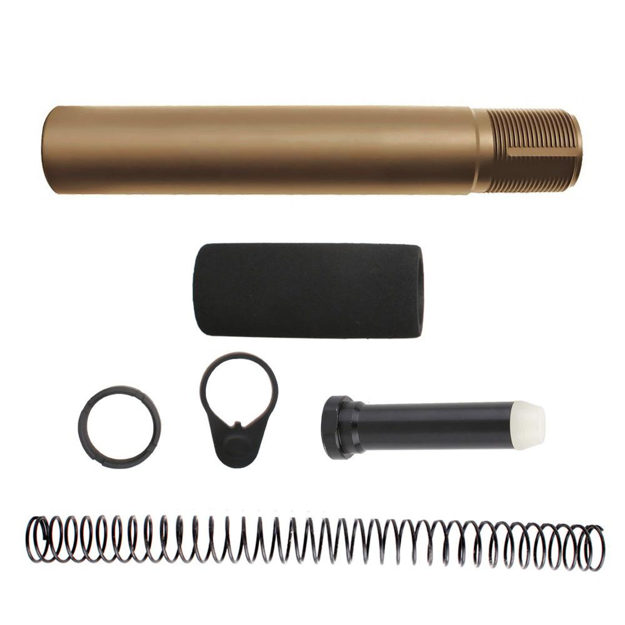  Tiger Rock Inc. ST007P-BBR 223/5.56 Rifle Complete Pistol Buffer Tube Kit - Cerakote Burnt Bronze 