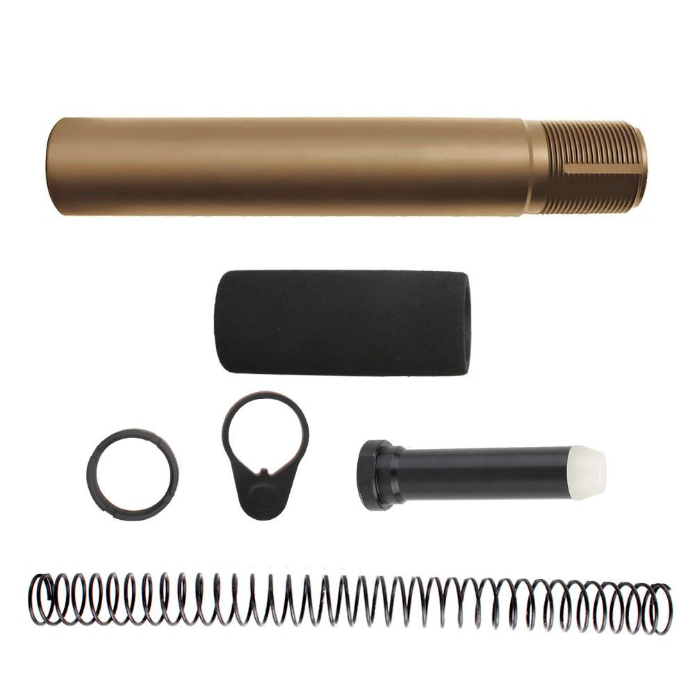 Tiger Rock Inc ST007P-BBR Tiger Rock Inc. ST007P-BBR 223/5.56 Rifle Complete Pistol Buffer Tube Kit - Cerakote Burnt Bronze ST007P-BBR