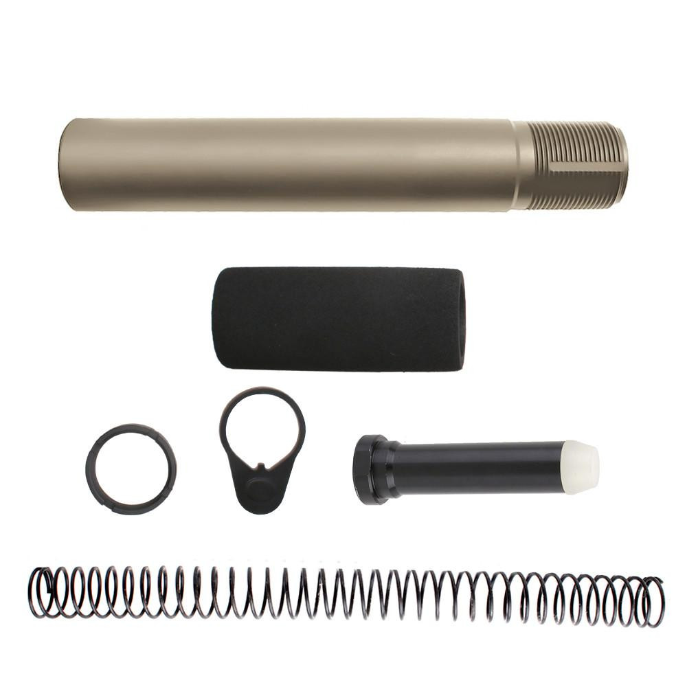 Tiger Rock Inc ST007P-FDE Tiger Rock Inc. ST007P-FDE 223/5.56 Rifle Complete Pistol Buffer Tube Kit - Cerakote FDE ST007P-FDE