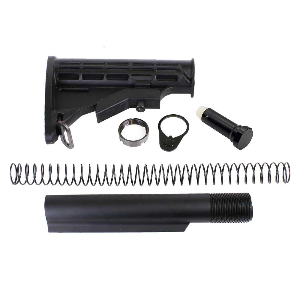 Tiger Rock Inc ST008+ST003 Tiger Rock Inc. ST008+ST003 AR-10/LR-308 6 Position Stock Kit w/3.5 OZ Buffer-Commercial ST008+ST003