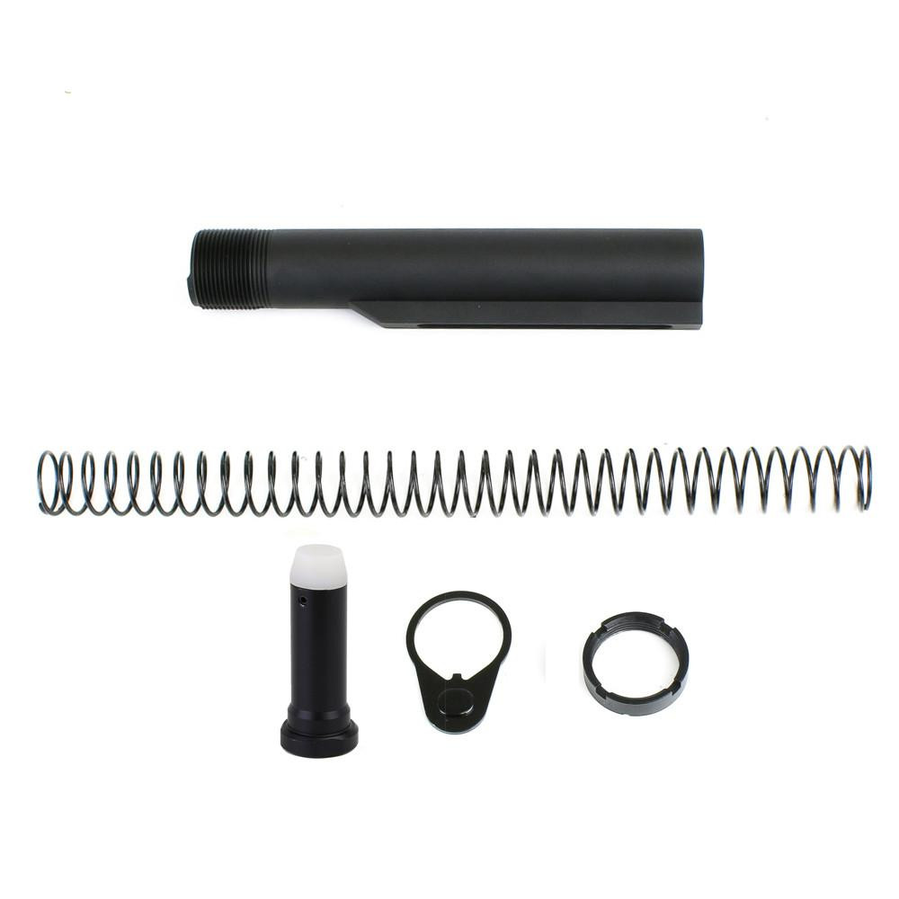 Tiger Rock Inc ST008M-3.8 Tiger Rock Inc. ST008M-3.8 AR-10/LR-308 Six Position Buffer Tube Kit w/ 3.8 OZ Buffer-Mil Spec ST008M-3.8