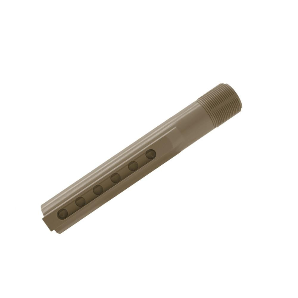 Tiger Rock Inc T-M-FDE Tiger Rock Inc. T-M-FDE 223/5.56 Rifle Stock Buffer Tube -Mil-Spec -6 Positions - Cerakote FDE T-M-FDE