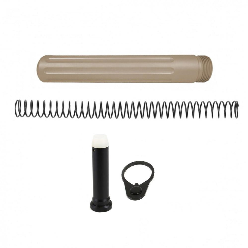Tiger Rock Inc TP8KIT-FDE Tiger Rock Inc. TP8KIT-FDE 223/5.56 Rifle Custom Made Pistol Buffer Tube Kit - Cerakote FDE TP8KIT-FDE