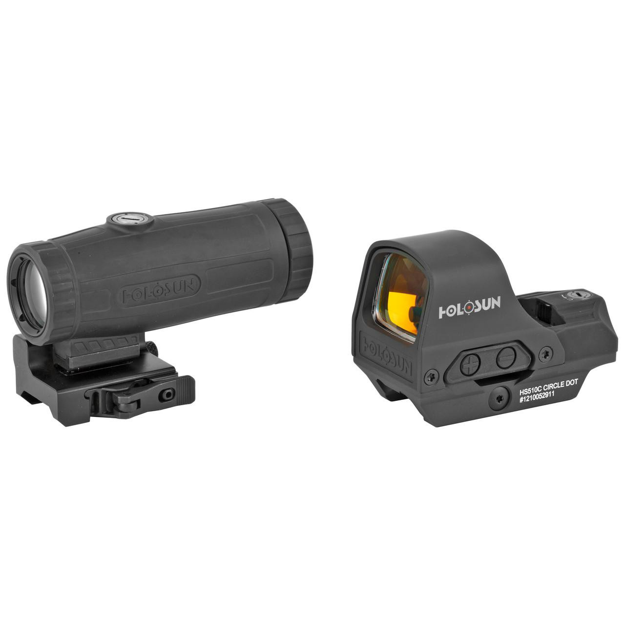 Holosun Technologies 510C+HM3X Holosun HS510C & 3X Magnifier Combo | Advanced Tactical Optics for Enhanced Shooting Accuracy HSHS510C-HM3X