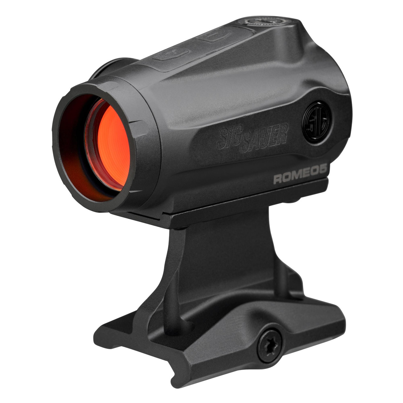 Sig Sauer SOR5101 ROMEO5 GII Red Dot Sight, compact 1X20mm 2MOA optic for MSR rifles with red illuminated reticle and durable black body.