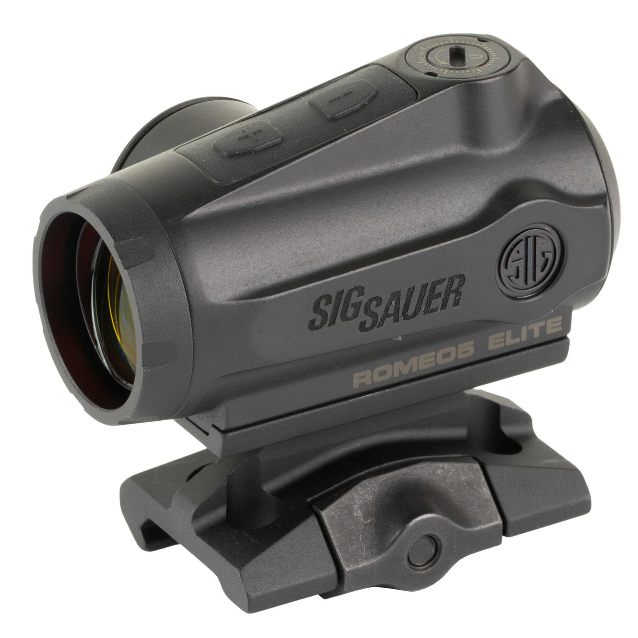 Sig Sauer Romeo5 Gen II Elite Red Dot Sight - SOR5105, a compact black tactical reflex sight with adjustable brightness and durable construction for precise targeting.