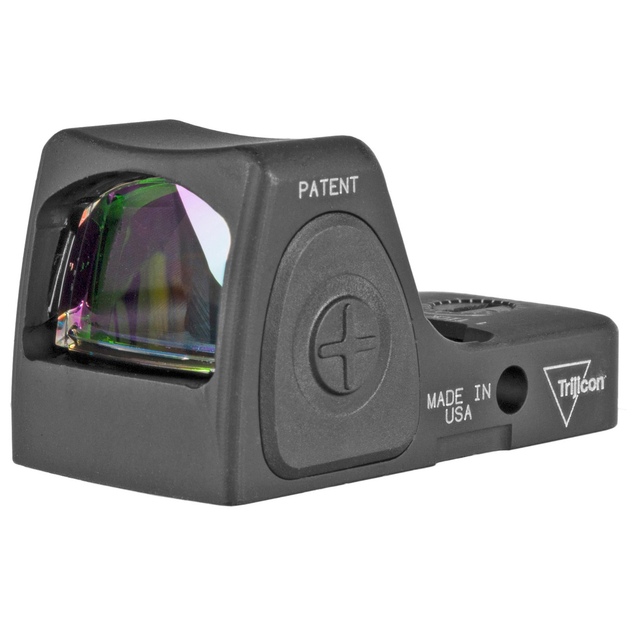 Trijicon - CC06-C-3100001 - Trijicon Rmrcc 3.25 Moa Blk, reflex sight with black housing and multi-colored lens.